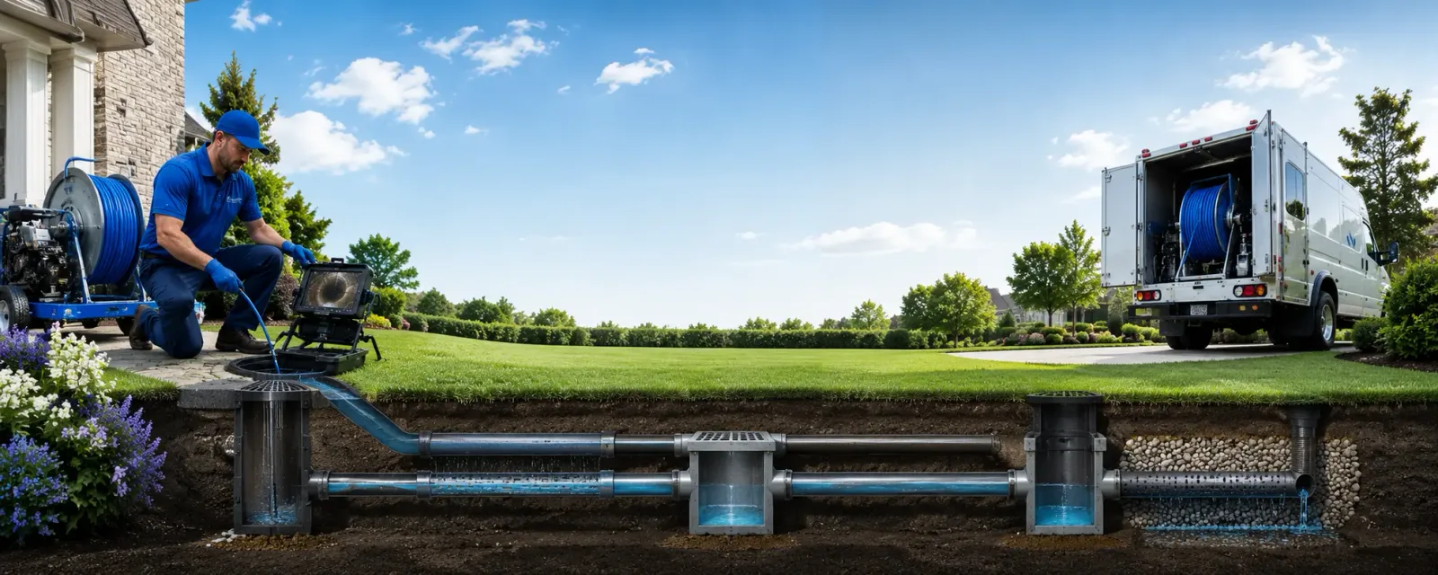 Outdoor drain cleaning information for Warner, NH
